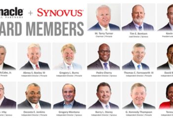 Pinnacle and Synovus Name Board of Directors for Combined Company