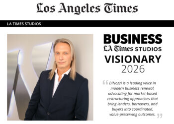Robert DiNozzi Named Los Angeles Times Banking & Finance Visionary