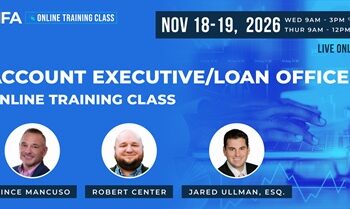IFA Account Executive/Loan Officer  Online Training Class